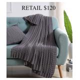 VCNY Home Dublin Cable Knit Throw, 50" x 70" #7
