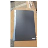 Slat wall wood black shelves