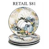 Certified International 4 Piece Dessert Plate w10