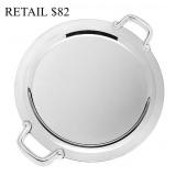 Godinger Revere 14" Round Handled Tray W12