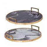 A&B Home Decorative Tray with Handles #24.26