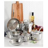 Tramontina 10-Pc. Cookware Set +Glass Lids #53
