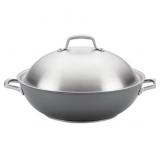 Anolon Nonstick Wok + Lid,13.5-Inch, Moonstone#21