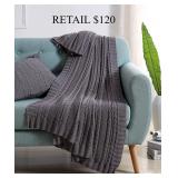 VCNY Home Dublin Cable Knit Throw, 50" x 70" #7