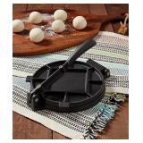 INFUSE Latin Cast Iron 7.25" Tortilla Press#4