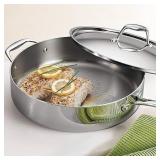 Tramontina SS Sautï¿½ Pan with Lid#21