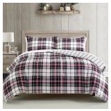 Sunham Holiday Plaid Twin Comforter Set #4