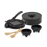 INFUSE 6-Piece Cast Iron Tortilla Press Set#8