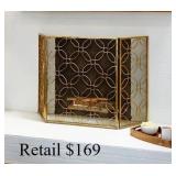 Rosemary Lane Contemporary Fireplace ScreenW42