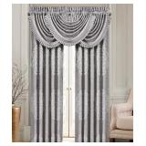 J Queen New York Pair 50" x 95" Silver #21