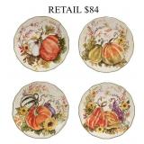 Certified International Dessert Plates 4Pc