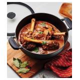 #9Tramontina  Cast Iron 4.9-Quart Kadai with Lid
