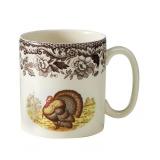 #5 Spode Woodland Turkey Mug