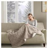 Faux Shearling Electric Throw #11