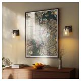 #8 Globe Electric Glass Wall Sconce, 2-Pack