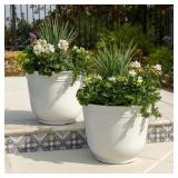#11 Trendspot Theo Resin Planters - 2 Pack