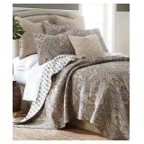 #18 Levtex Home Kasey Damask 3-Pc. Quilt Set