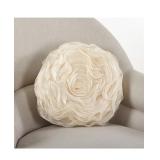 #8 Saro Lifestyle Rose Decorative Pillow,