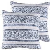 #6 Levtex Home Adare Denim Euro Shams, Set of 2