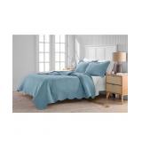 #15 Bailey Scallop Denim 3-Pc. Quilt Set