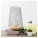 #2 Simple Designs LT1185-GRY Mini Table Lamp