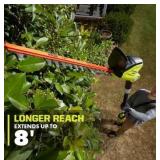 R$149 RYOBI 40V 18' Pole Hedge Trimmer