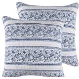 #6 Levtex Home Adare Denim Euro Shams, Set of 2