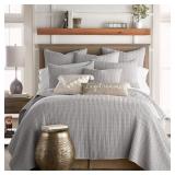#38 Levtex Waffle Quilt Set - King/California King