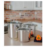 #10 Sedona Kitchen SS3-Piece Stock Pot Set