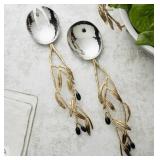 #9 Michael Aram Olive Branch Serving Set - 11.5"