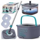 #8 True & Tidy True Clean Spin Mop & Bucket System
