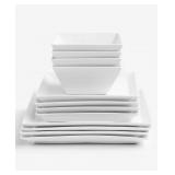 #12 The Cellar Whiteware Square Dinnerware Set
