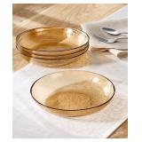 #5 Oake Sunstone Glass Dinner Bowls, Set of 4