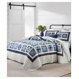 #30 Charter Club Midnight Star Artisan 3pcs  Quilt