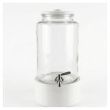 #3  Glass Drink Dispenser with Ceramic Stand