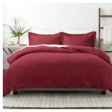 #5 ienjoy Home 3-Piece Duvet Cover Set - Burgundy