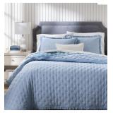 #20 Charter Club Ruffle Pinstripe 3-Piece Quilt Se