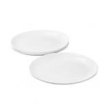 #3 Arch Studio Opal Glass Coupe Dinner Plates