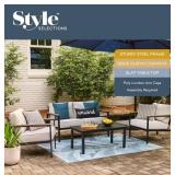 R$598 Style Selections 4 pcs Patio Set
