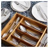 #15 Mikasa Oliver Satin 45-Pc Flatware Set