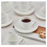 #6 Mikasa Set of 6 Espresso Cups & Saucers