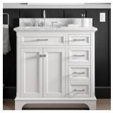 R$750 allen + roth  36' White Bathroom Vanity