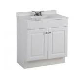 Project Source 30' White Bathroom Vanity