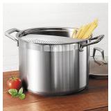 #Tramontina Lock & Drain SS 8q Pasta & Strainer