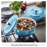 #27 Merten & Storck 3.7QT & 5.5QT Enameled Iron Du