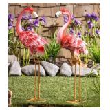 #15 Solar LED Flamingo Pair, Set of 2