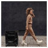 #10 CleverMade Foldable Tote Bag on Wheels - Black