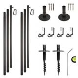 #24  Excello 10 ft. String Light Poles, 2-Pack
