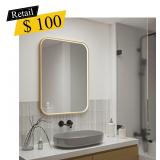 #16 Artika - Royce Gold LED Wall Mirror, 32' x 24'
