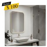 #16 Artika - Royce LED Wall Mirror, 32' x 24'